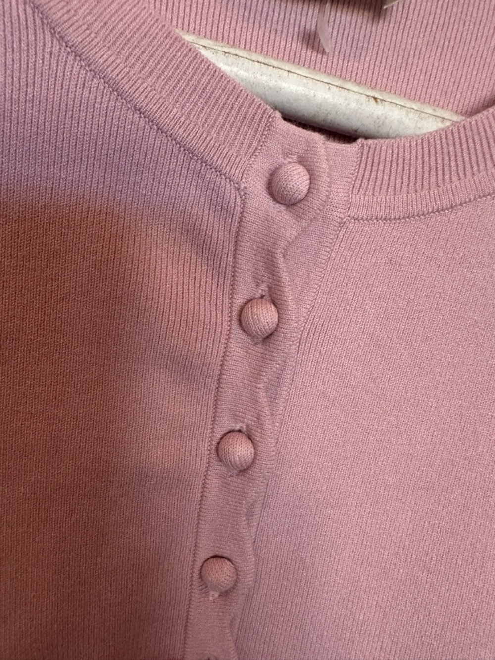 Wilfred Dusty Pink Button-Front Knit Top - Picture 3 of 4